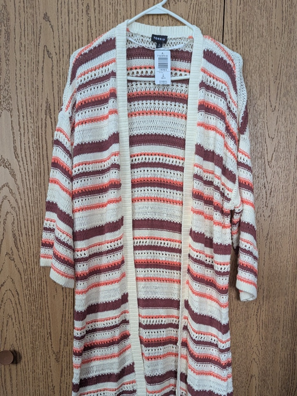 NEW Stripe Multi Stitch Duster